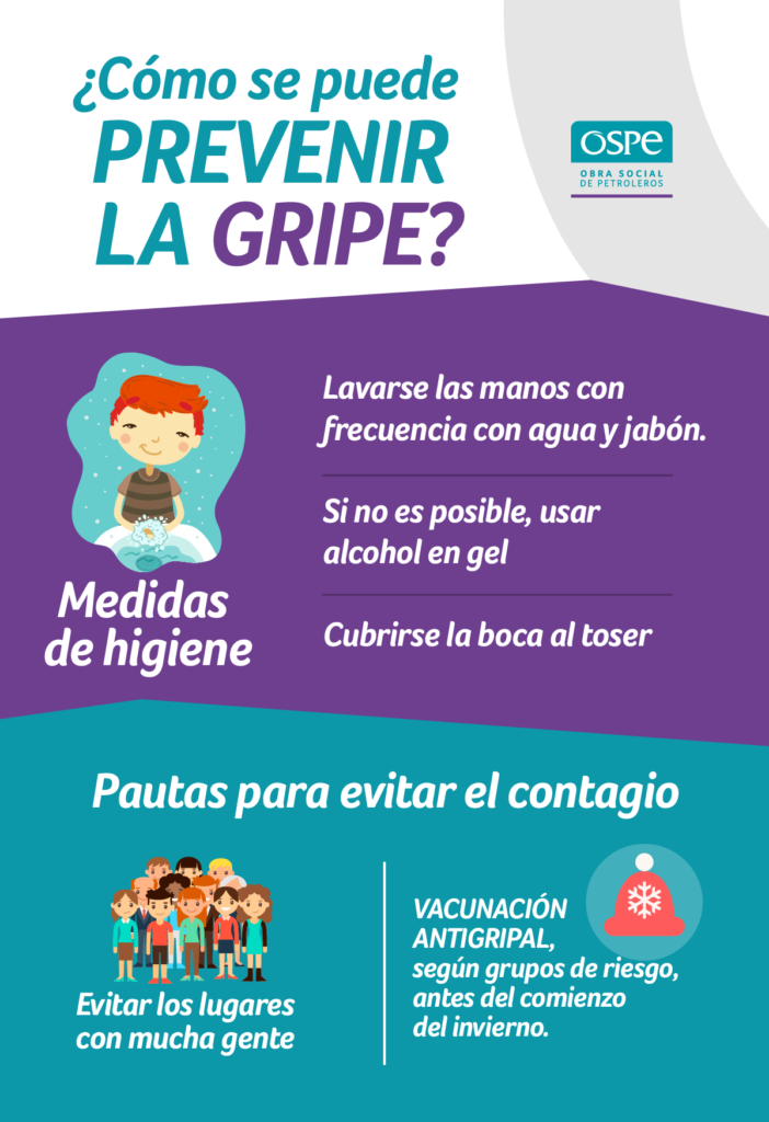 Prevenir la gripe Infografias OSPe 6jun1801 Obra Social de